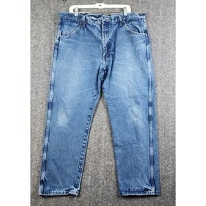 Rustler‎ Straight Leg Jeans Mens 40x30 Blue Medium Wash Denim 87619PW